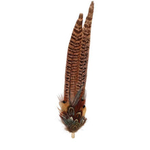 Load image into Gallery viewer, Western Feather Hat Pin Natural