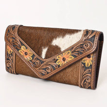 Load image into Gallery viewer, Sunflower Leather & Cowhide Wallet