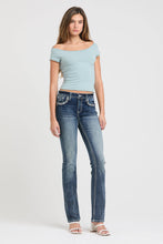 Load image into Gallery viewer, Steer Head Colorful Mid-Rise Boot Cut 32"