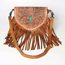Load image into Gallery viewer, "Annie Oakley" Hand Tooled Western Leather Bag