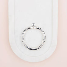 Load image into Gallery viewer, Silver Stretch Bangle with Balls Beads