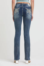 Load image into Gallery viewer, Steer Head Colorful Mid-Rise Boot Cut 32"