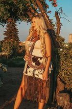 Load image into Gallery viewer, Jessie Cowhide Fringe Purse
