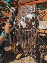 Load image into Gallery viewer, The Lancaster Cowhide Leather Tooled Bag