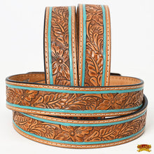 Load image into Gallery viewer, HILASON Hand Tooled Leather Belt