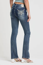Load image into Gallery viewer, Steer Head Colorful Mid-Rise Boot Cut 32"