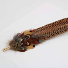 Load image into Gallery viewer, Western Feather Hat Pin Natural