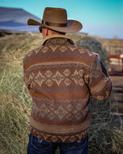 Load image into Gallery viewer, Sherpa-Lined Southwestern/Aztec Jacket