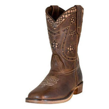 Load image into Gallery viewer, TuffRider Youth Rocky Mountain Star Snake Printed Square Toe Western Boots