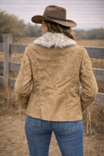 Load image into Gallery viewer, Ladies Faux Suede Jacket