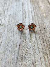 Load image into Gallery viewer, Western Rose Genuine Leather Earrings