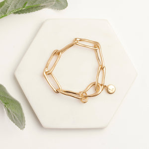 Gold Link Chain Bracelet