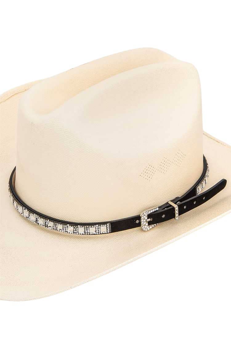 Crystal 'Bling' Buckle Hat Band