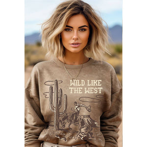 WILD LIKE THE WEST MINERAL GRAPHIC SWEATWHIRTS