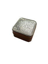 Load image into Gallery viewer, Western Pattern Etched Metal Plate Jewellery Box (Brown)
