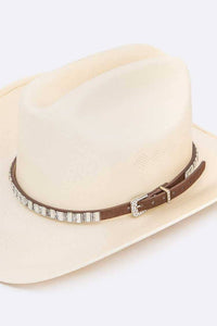 Crystal Embellished Hat Band