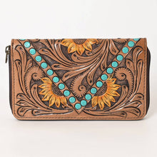 Load image into Gallery viewer, &quot;Sunflower&quot; Leather Wallet
