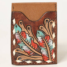 Load image into Gallery viewer, Card-Holder Genuine Leather Feather Card Holder
