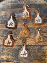 Load image into Gallery viewer, Rider Cowhide &amp; Leather Keychain    
