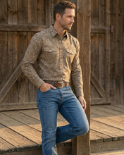 Load image into Gallery viewer, Men's Paisley Western Shirt - Heritage
