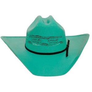 Bangora Straw Cowgirl Hat - Style Chelsea - Turquoise