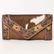 Load image into Gallery viewer, Sunflower Leather &amp; Cowhide Wallet
