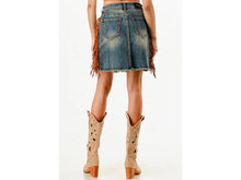 Load image into Gallery viewer, Tassel Denim Skirt
