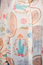 Load image into Gallery viewer, Western Print Chiffon Shirt
