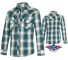 Load image into Gallery viewer, Western Shirt - Jeff Blue
