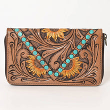 Load image into Gallery viewer, &quot;Sunflower&quot; Leather Wallet
