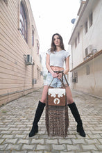 Load image into Gallery viewer, Cactus Leather Tooled Cowhide Sling
