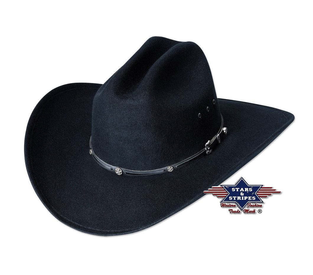 Western Faux Felt Hat - San Antonio