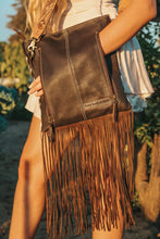 Load image into Gallery viewer, Jessie Cowhide Fringe Purse
