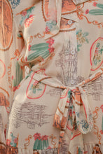 Load image into Gallery viewer, Cactus Vintage Print Pleated Mini Dress
