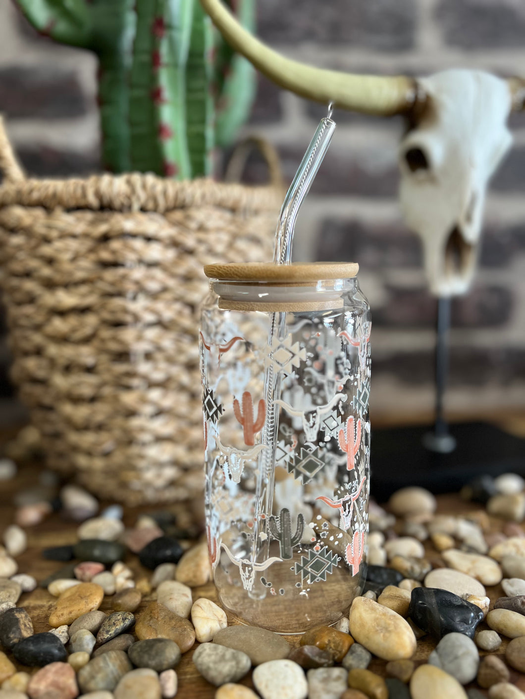 Western Charm Glass Tumbler