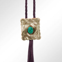 Load image into Gallery viewer, Braided Black Genuine Leather Necklace/Bolo
