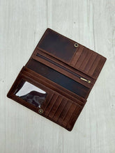 Load image into Gallery viewer, Tooling Leather Slim Cowhide Wallet – Sandy
