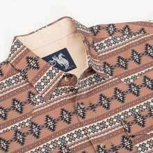 Load image into Gallery viewer, Men&#39;s Western Pearl Snap Aztec Print Shirt
