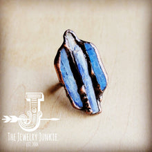 Load image into Gallery viewer, Natural Kyanite set in Antique Copper
