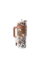 Load image into Gallery viewer, Wide Wyoming Tumbler In Brown and White
