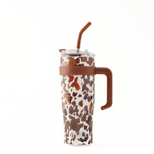 Load image into Gallery viewer, Wide Wyoming Tumbler In Brown and White
