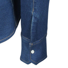 Load image into Gallery viewer,  TuffRider Stone Washed Western Stretch Denim Shirt With Pearl Snaps
