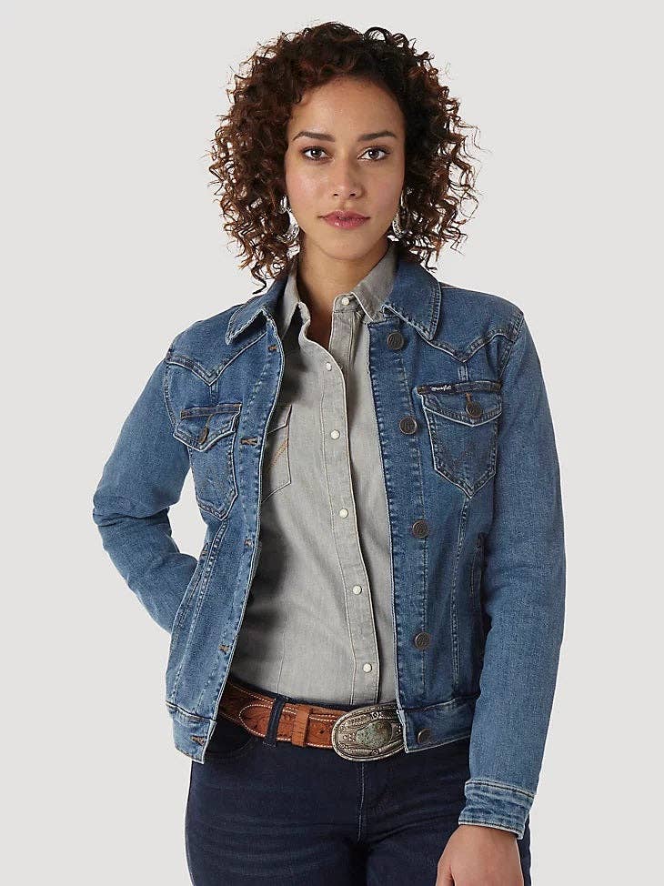 Wrangler® Women's Western Dark Denim Jacket