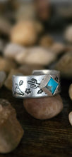 Load image into Gallery viewer, Square Turquoise Rings
