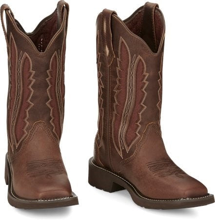 Justin Gypsy Womens Paisley Square Toe